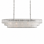 Ghiaccio L304 Hook Plate Crystal Wall Lamp Amber - Black
