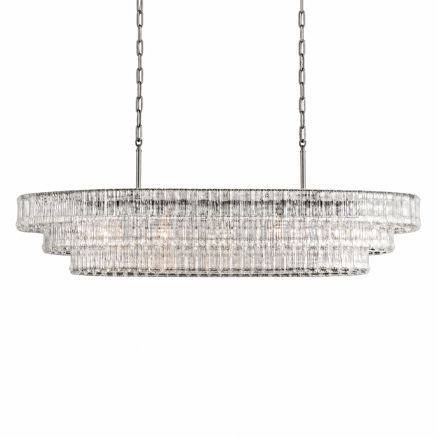 Ghiaccio L304 Hook Plate Crystal Wall Lamp Amber - Black