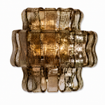 Ghiaccio L304 Hook Plate Crystal Wall Lamp Amber - Copper Color
