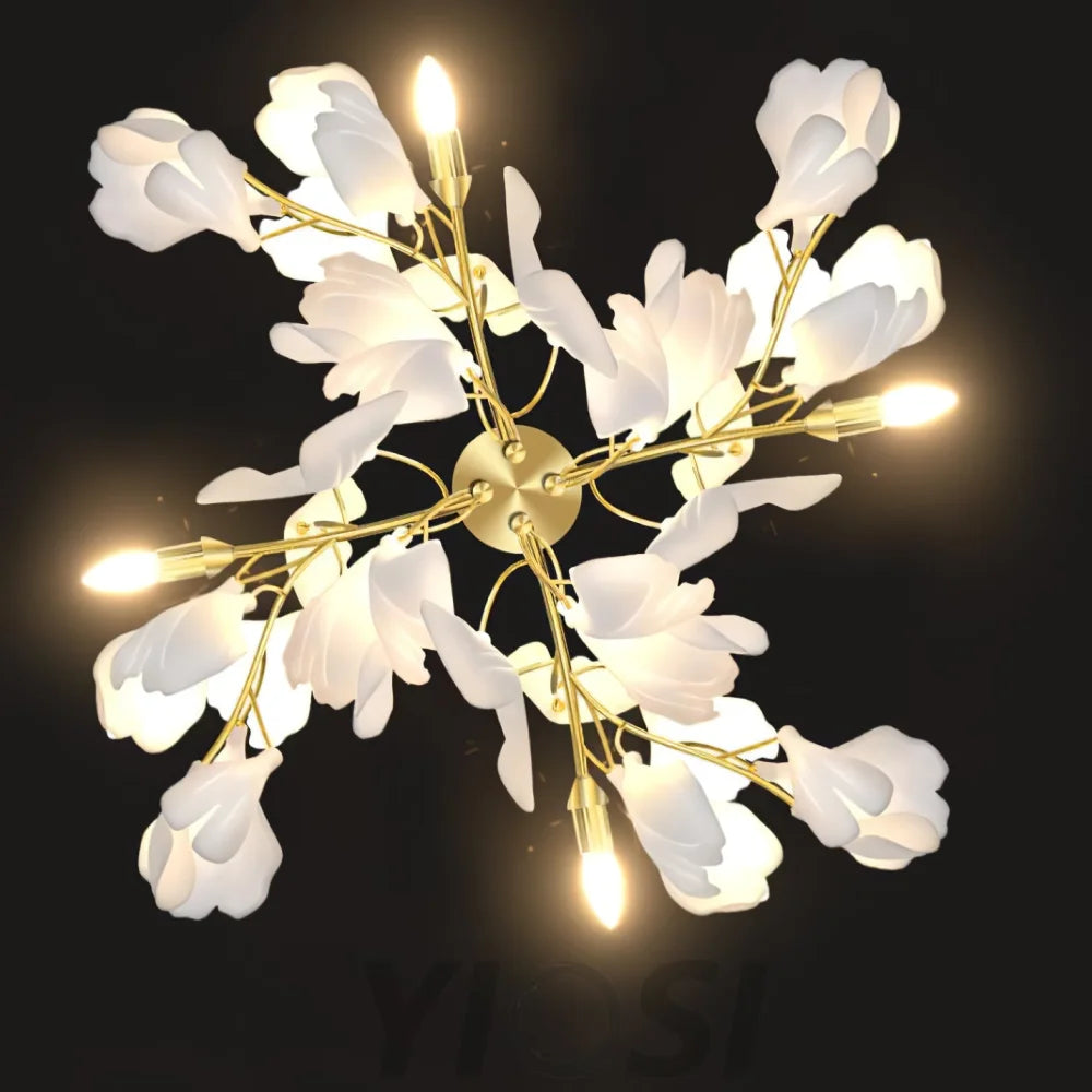 Gingko Branch Wall Sconces Chandelier