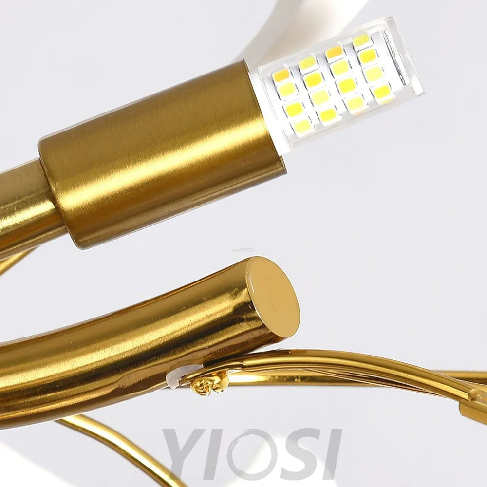 Gingko Chandelier Style D - Gingko, Gingko Chandelier-1-Yiosilamp