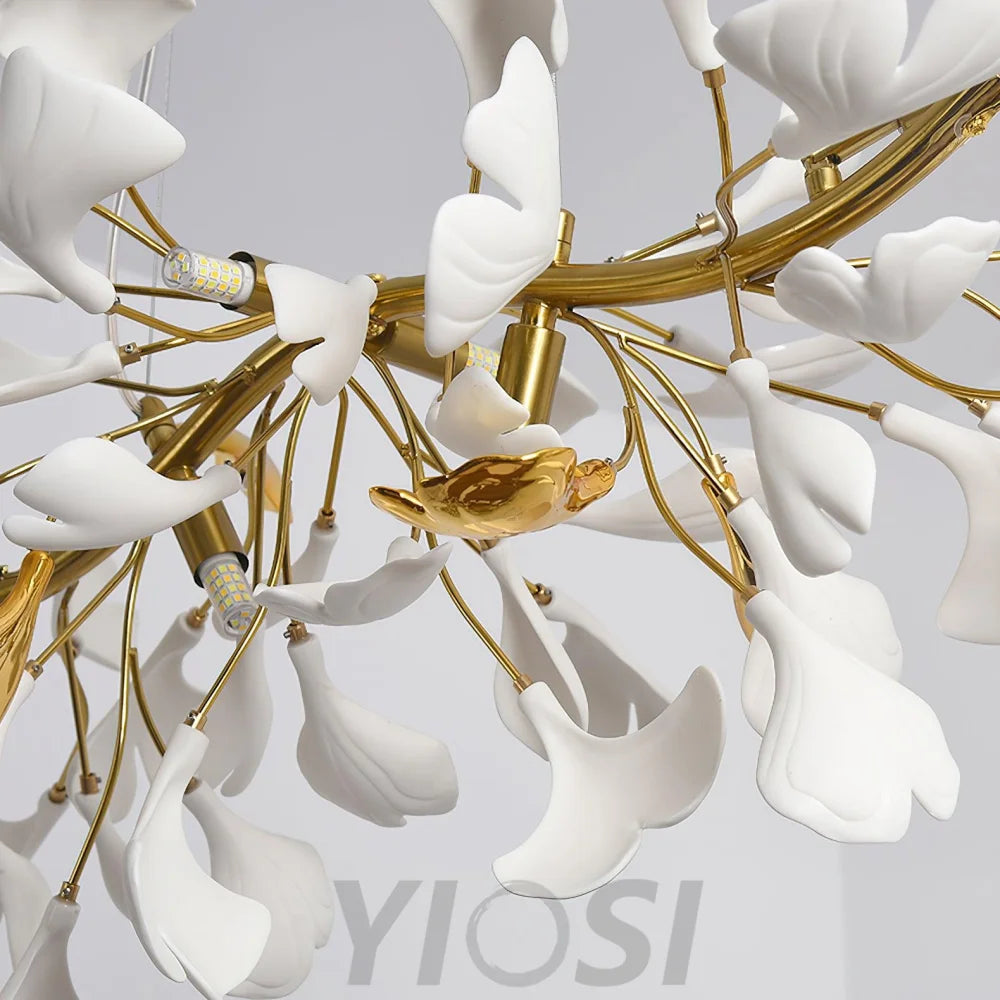 Gingko Chandelier Style D - Gingko, Gingko Chandelier-1-Yiosilamp