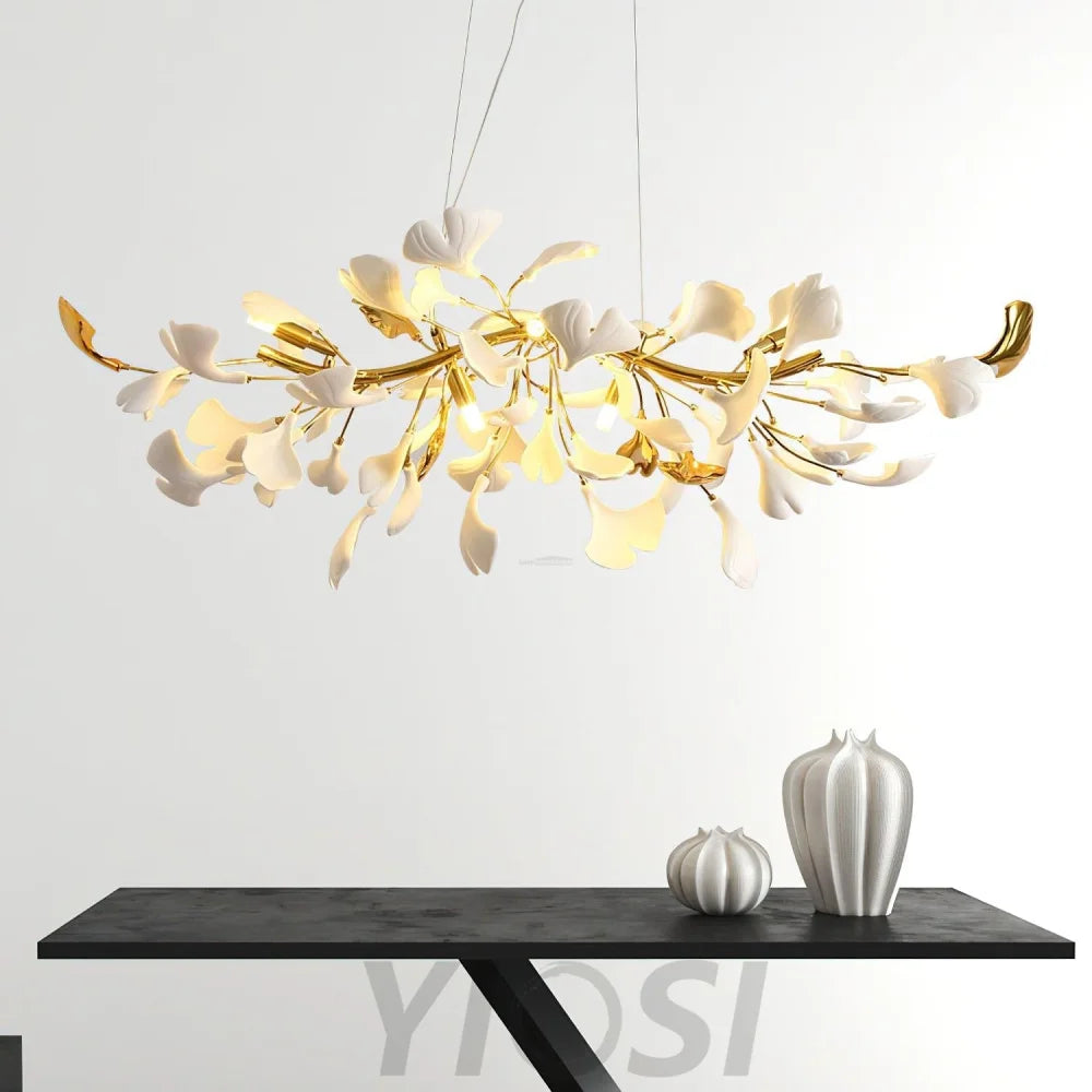 Gingko Chandelier Style D - Gingko, Gingko Chandelier-1-Yiosilamp