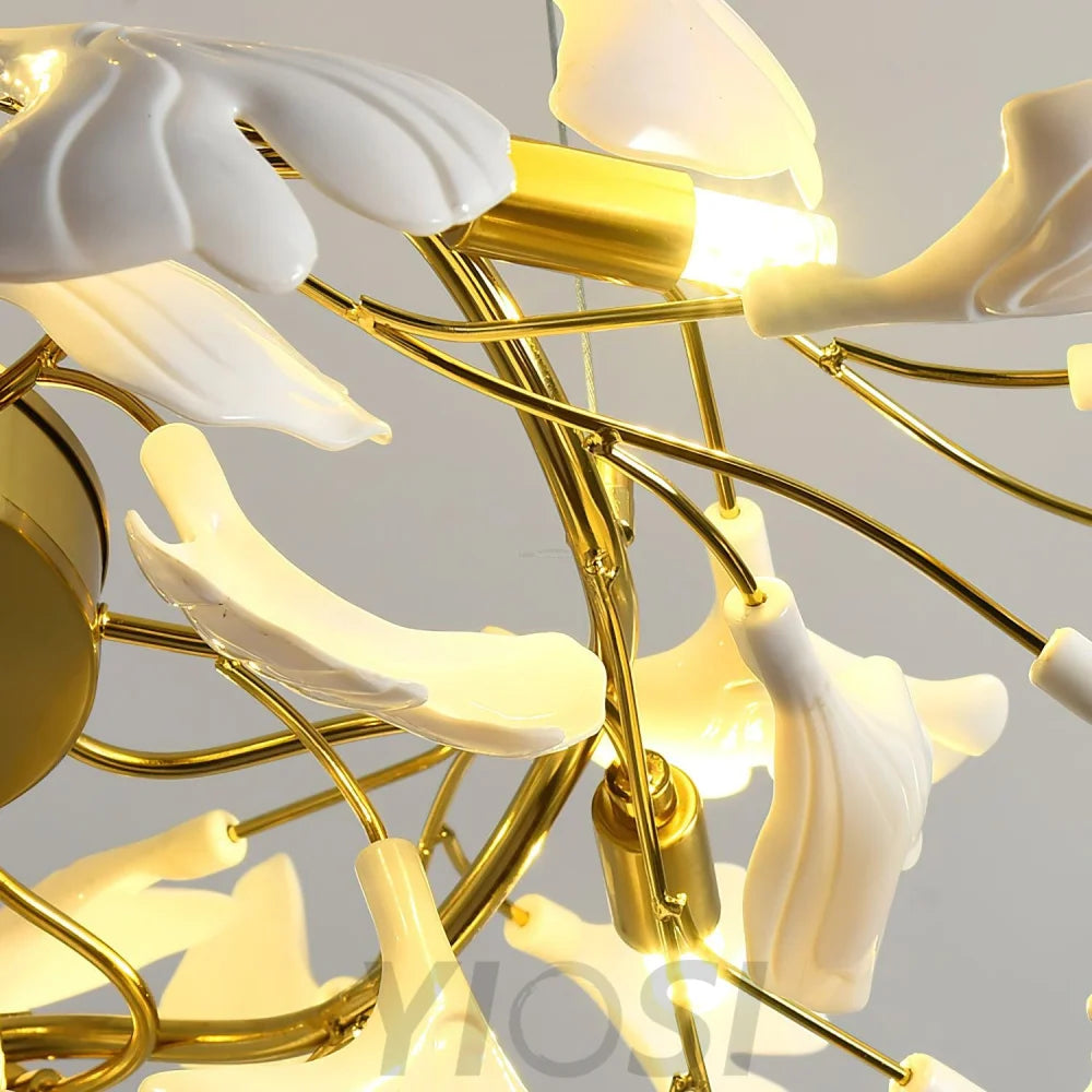 Gingko Chandelier Style D - Gingko, Gingko Chandelier-1-Yiosilamp