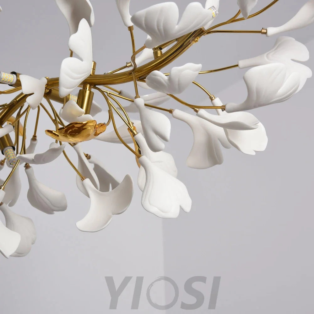 Gingko Chandelier Style D - Gingko, Gingko Chandelier-1-Yiosilamp
