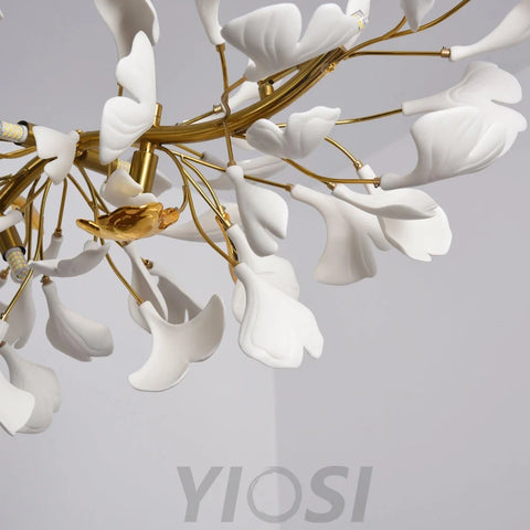 Gingko Chandelier Style D - Gingko, Gingko Chandelier-1-Yiosilamp