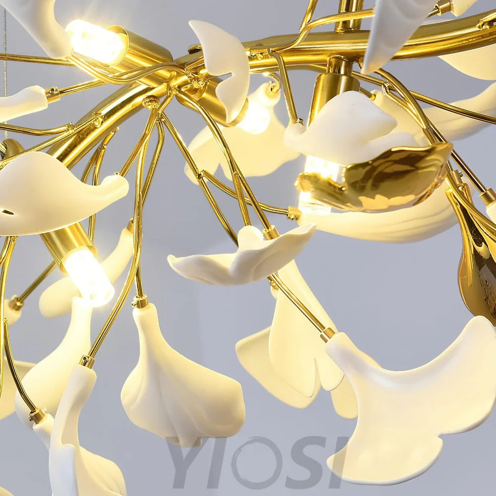 Gingko Chandelier Style D - Gingko, Gingko Chandelier-1-Yiosilamp