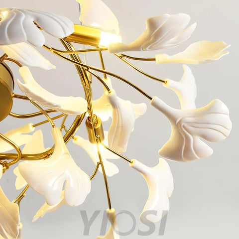 Gingko Chandelier Style D - Gingko, Gingko Chandelier-1-Yiosilamp