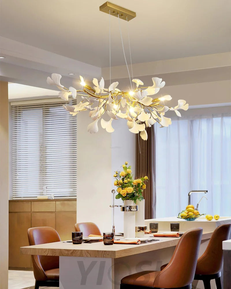 Gingko Chandelier Style D - Gingko, Gingko Chandelier-1-Yiosilamp