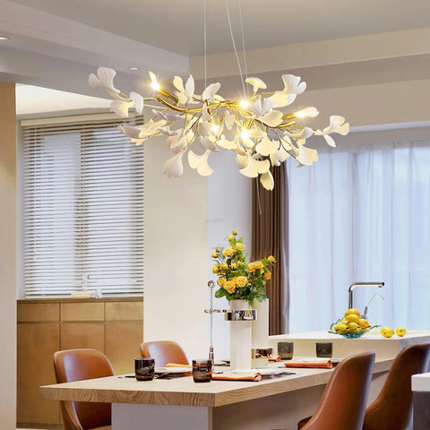 Gingko Chandelier Style D - Gingko, Gingko Chandelier-1-Yiosilamp