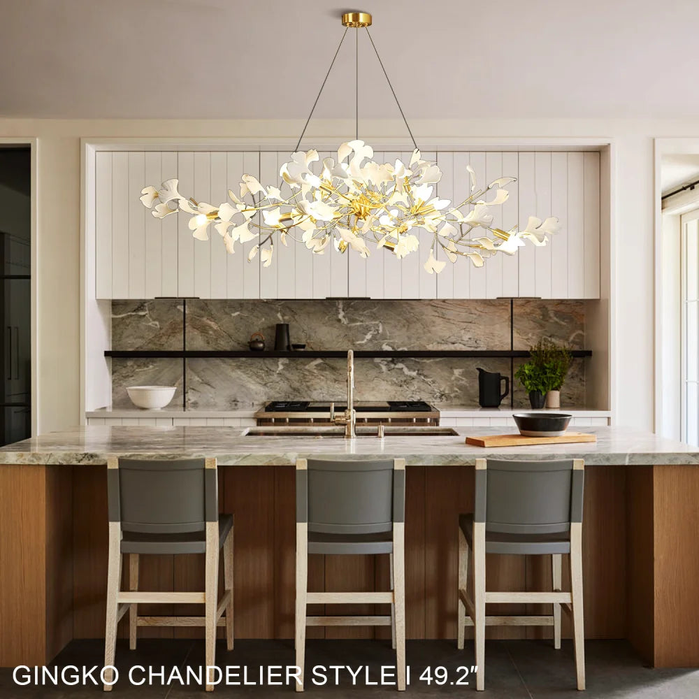 Gingko Chandelier Style I - Yiosilamp