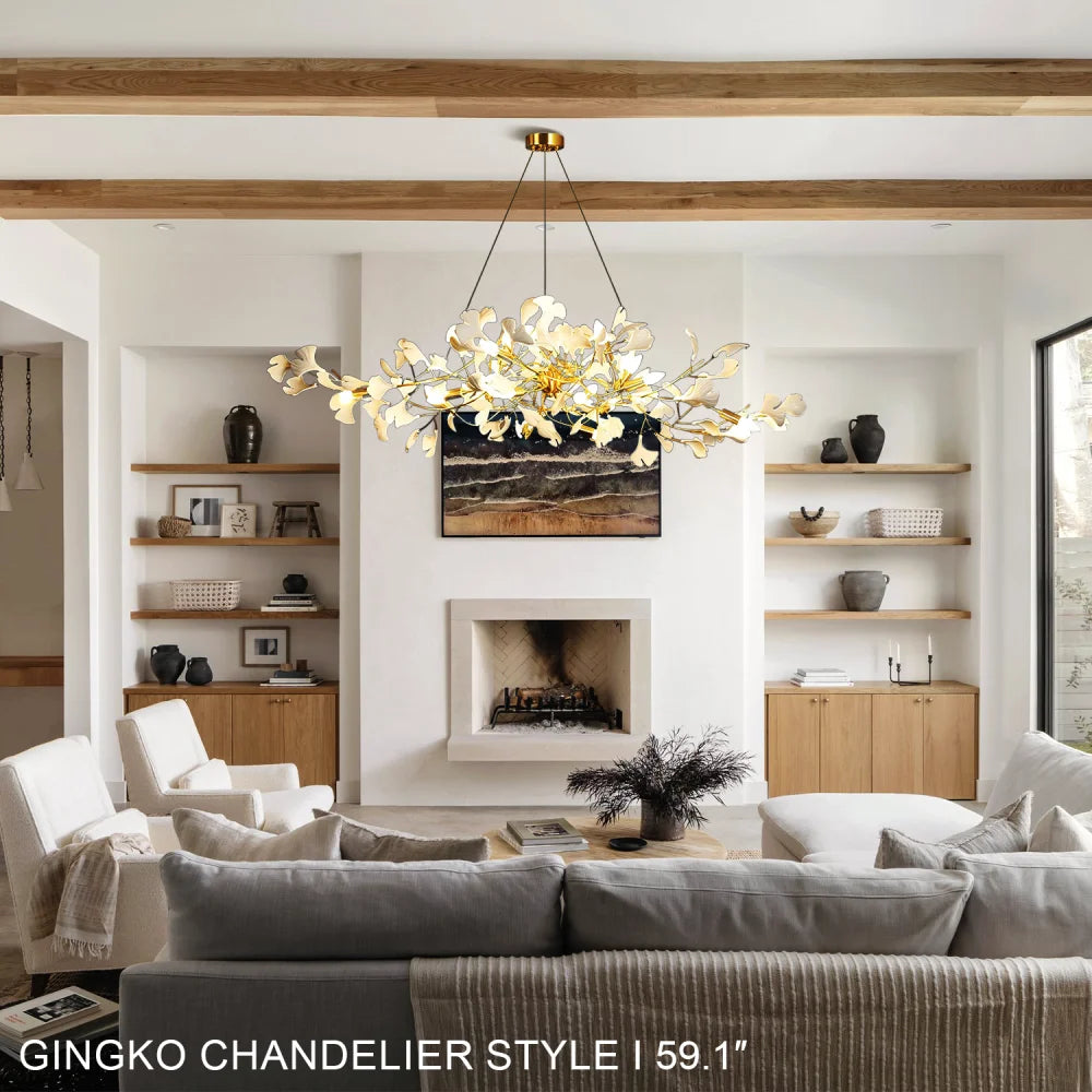 Gingko Chandelier Style I - Yiosilamp