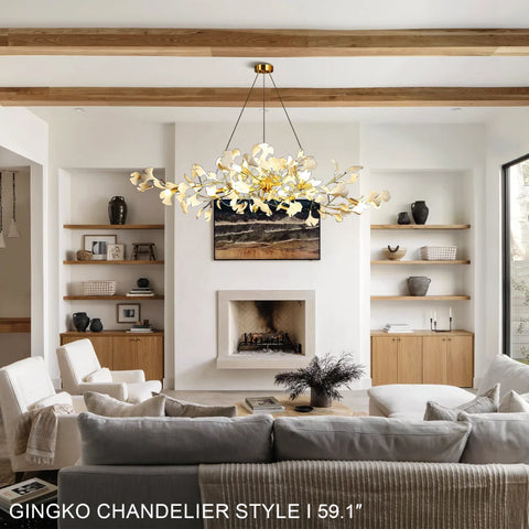 Gingko Chandelier Style I - Yiosilamp