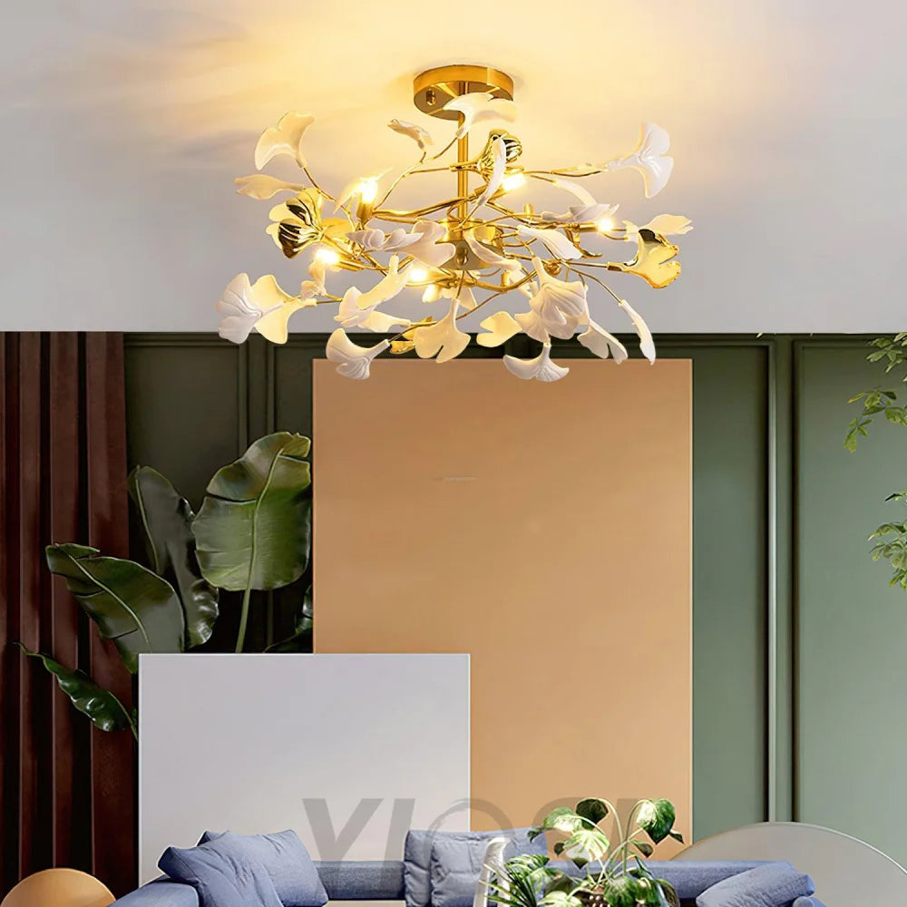 Gingko Chandelier Style L - Gingko, Gingko Chandelier-1-Yiosilamp