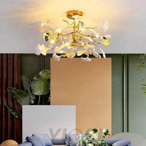 Gingko Chandelier Style L - Gingko, Gingko Chandelier-1-Yiosilamp