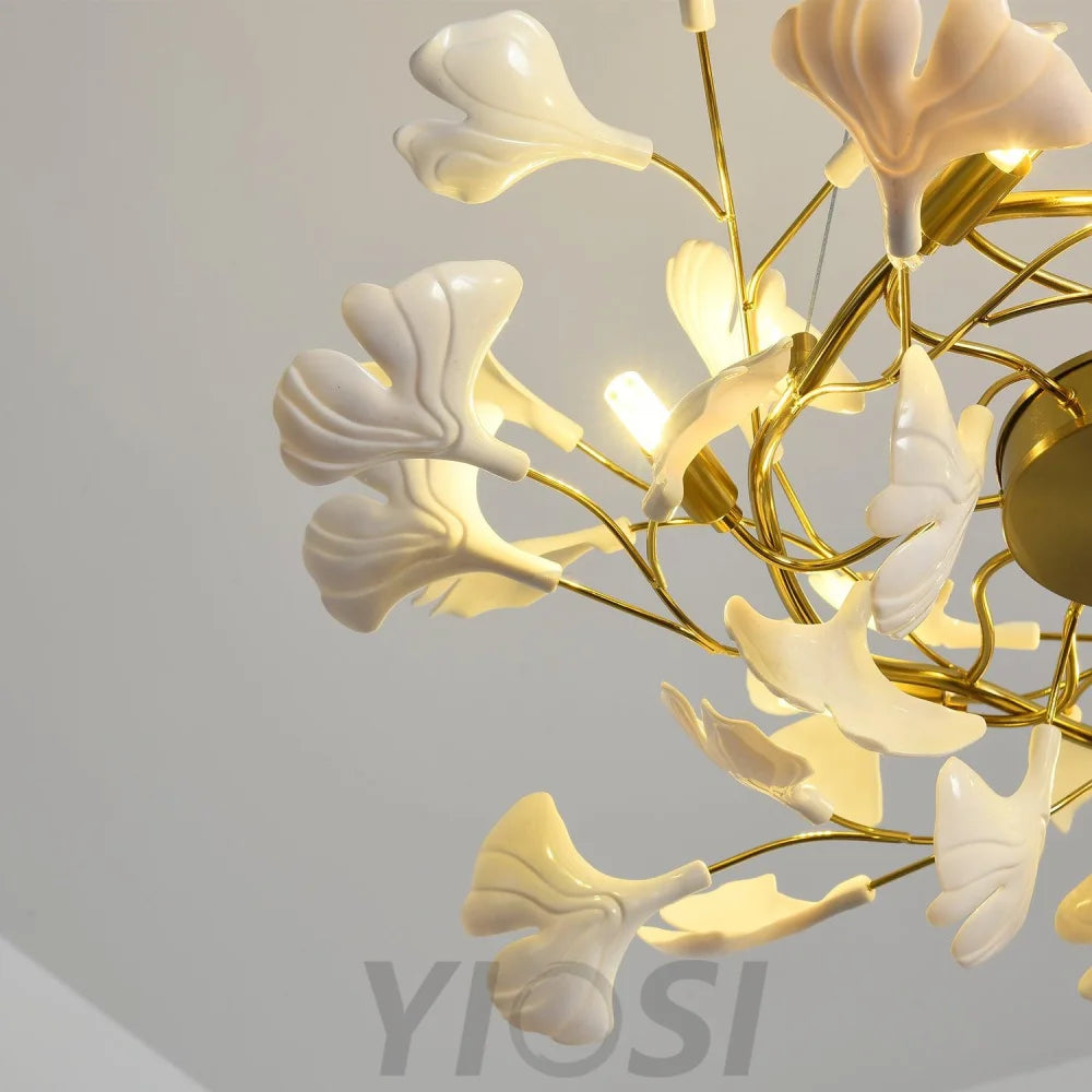 Gingko Chandelier Style L - Gingko, Gingko Chandelier-1-Yiosilamp