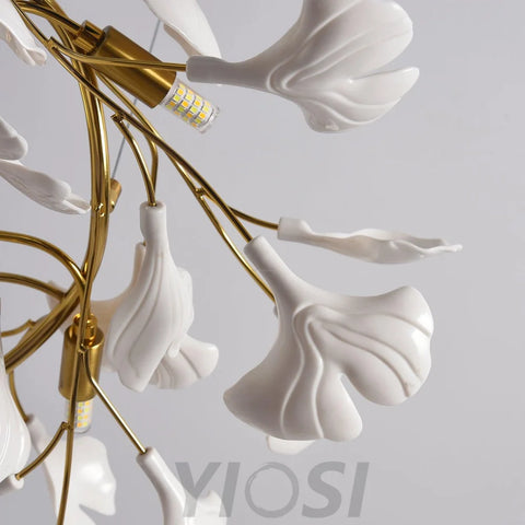 Gingko Chandelier Style L - Gingko, Gingko Chandelier-1-Yiosilamp