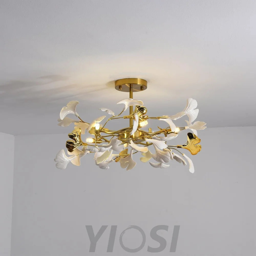 Gingko Chandelier Style L - Gingko, Gingko Chandelier-1-Yiosilamp