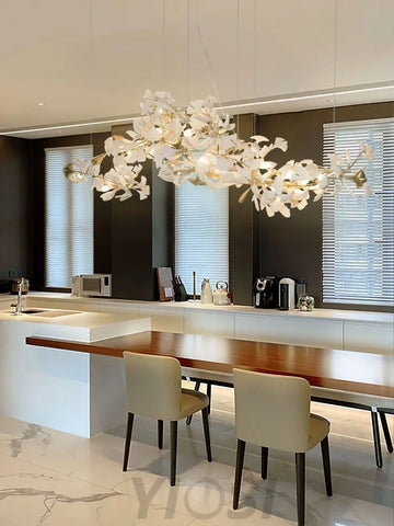 Gingko Chandelier Style N - Yiosilamp