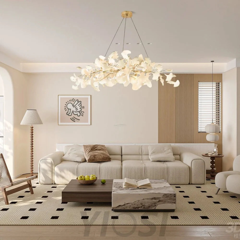 Gingko Chandelier Style N - Yiosilamp