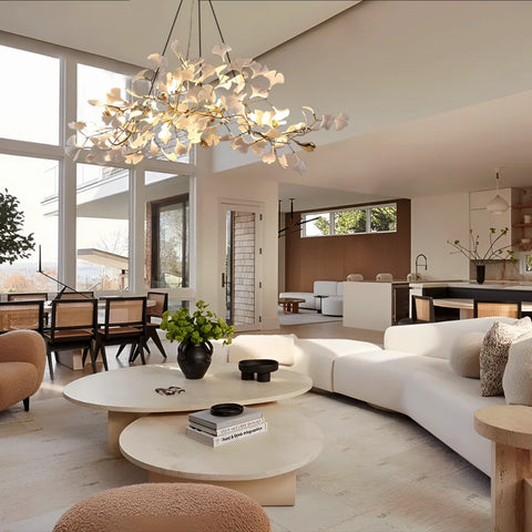 Gingko Chandelier Style N - Yiosilamp