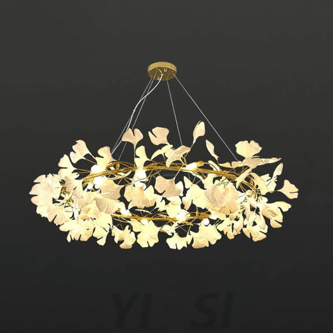 Gingko Chandelier Style O - Yiosilamp