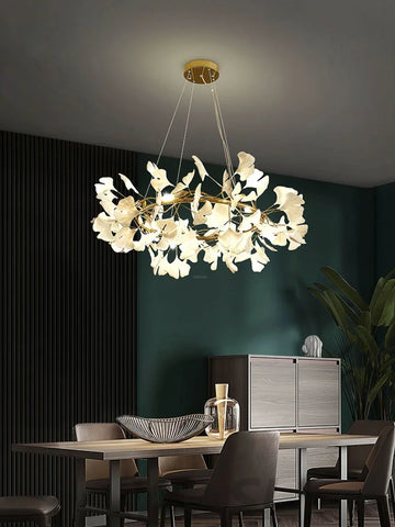 Gingko Chandelier Style O - Yiosilamp