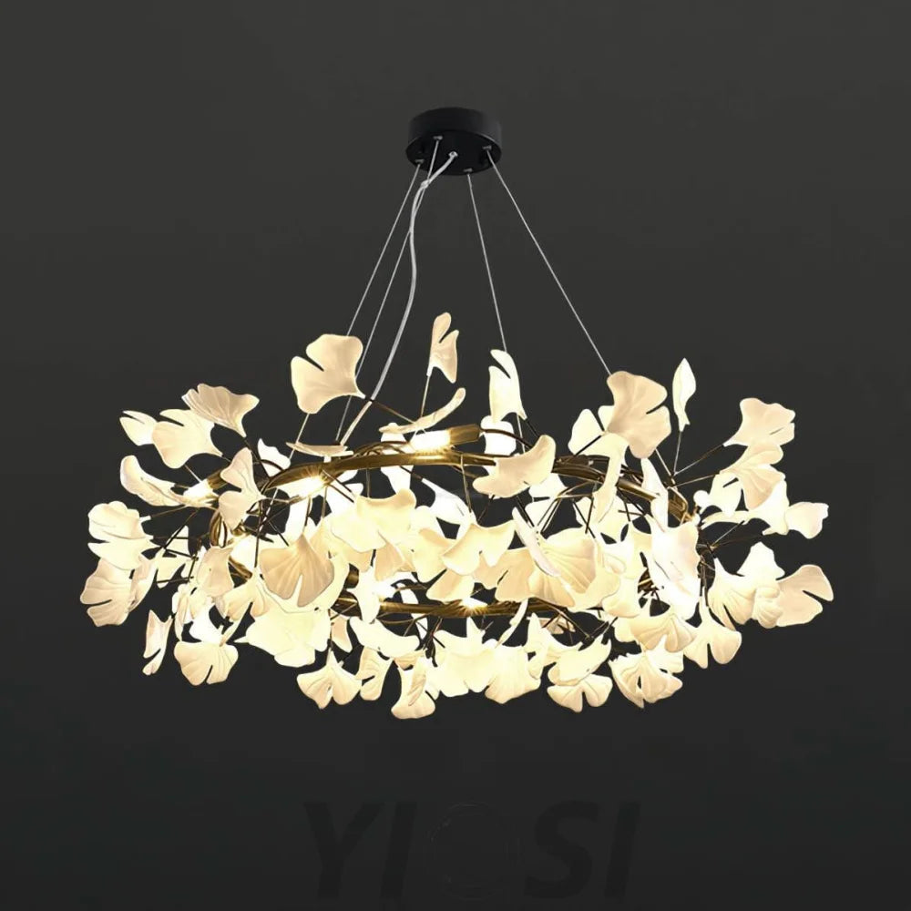 Gingko Chandelier Style O - Yiosilamp