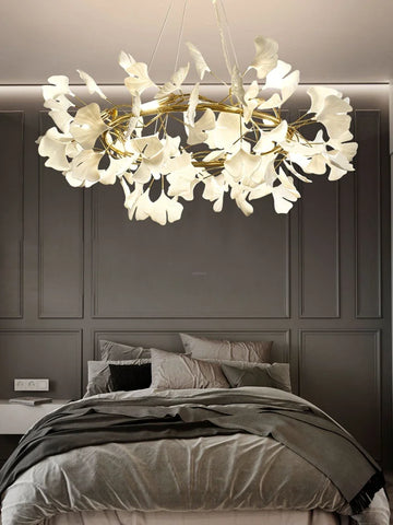 Gingko Chandelier Style O - Yiosilamp