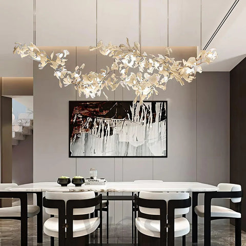 Gingko Chandelier with Double Layer Combination - Gingko, Gingko Chandelier-1-Yiosilamp