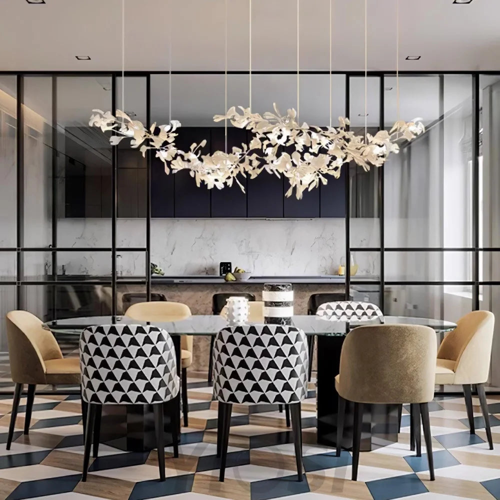 Gingko Chandelier with Double Layer Combination - Gingko, Gingko Chandelier-1-Yiosilamp
