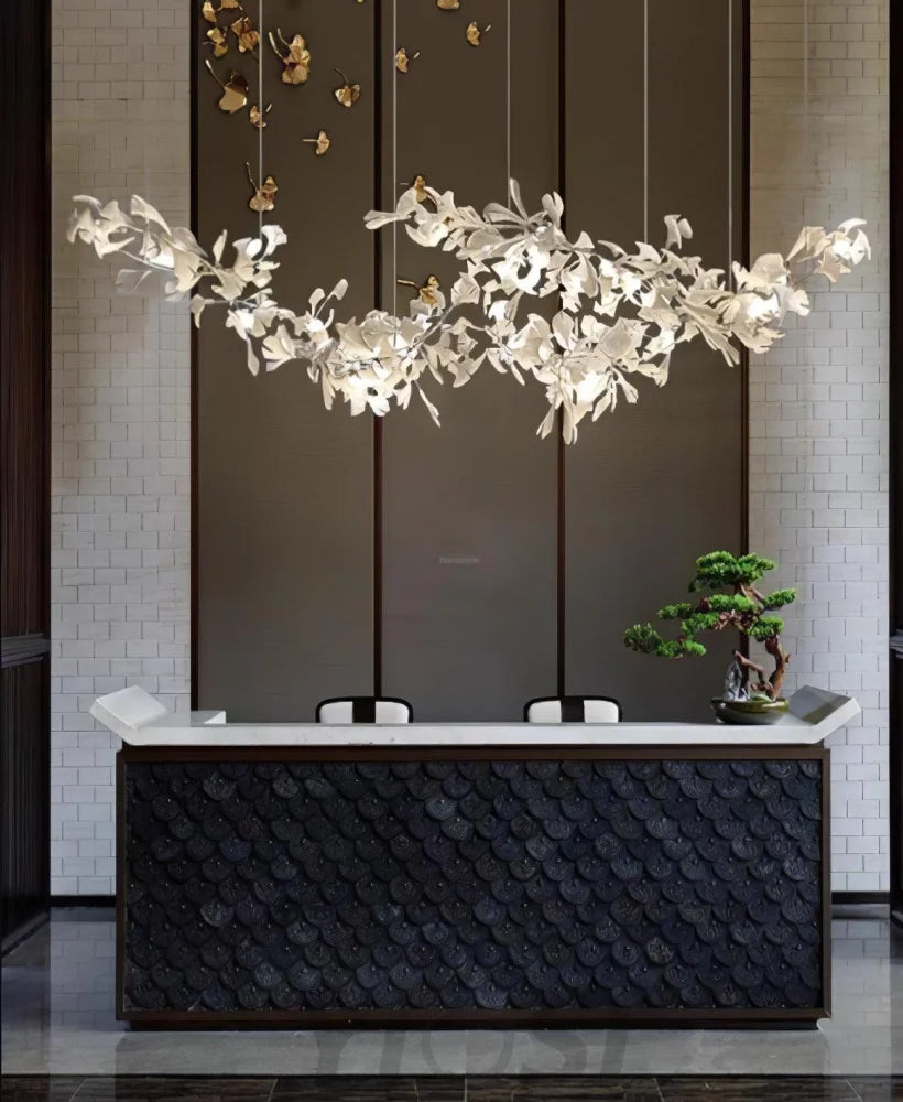 Gingko Chandelier with Double Layer Combination - Gingko, Gingko Chandelier-1-Yiosilamp