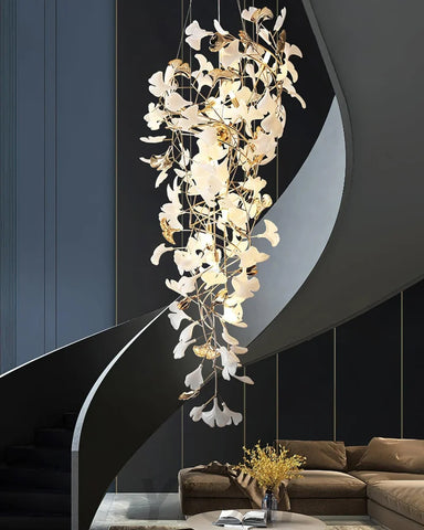 Gingko chandelier with Long Branch - Gingko, Gingko Chandelier-1-Yiosilamp