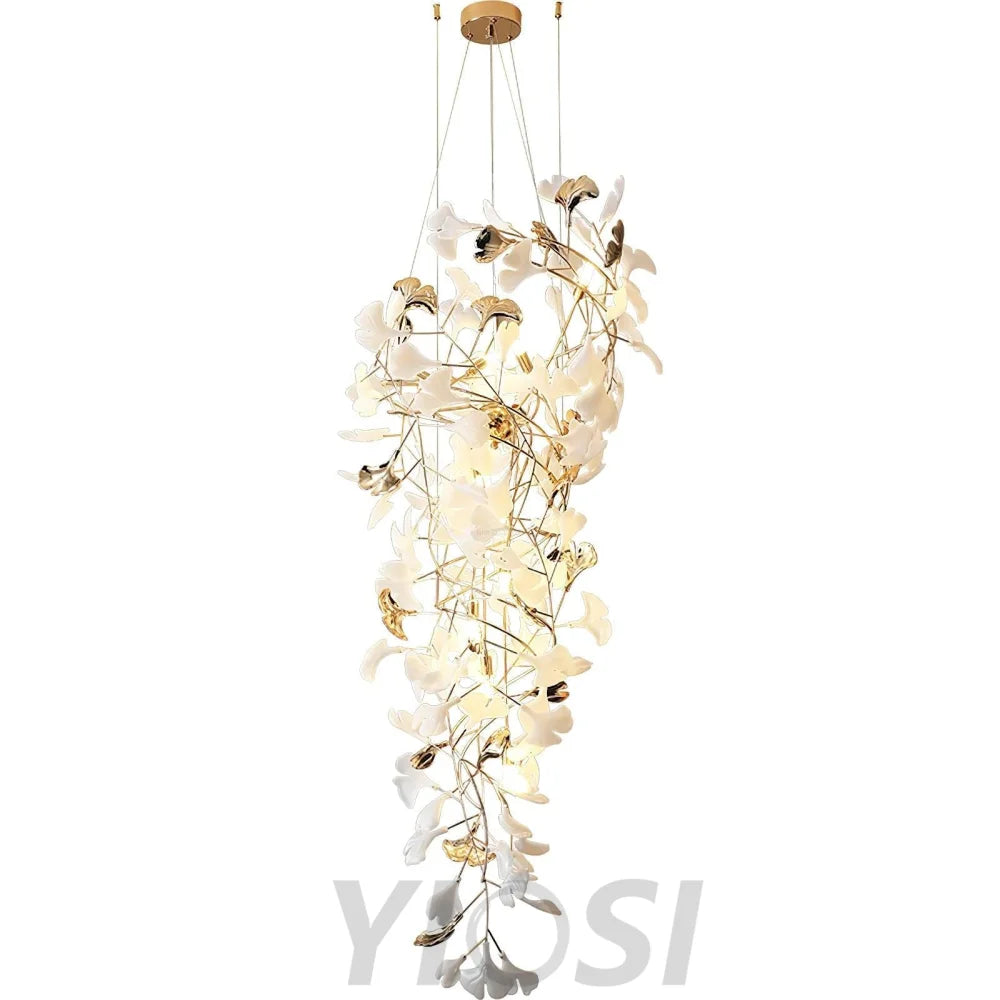 Gingko chandelier with Long Branch - Gingko, Gingko Chandelier-1-Yiosilamp