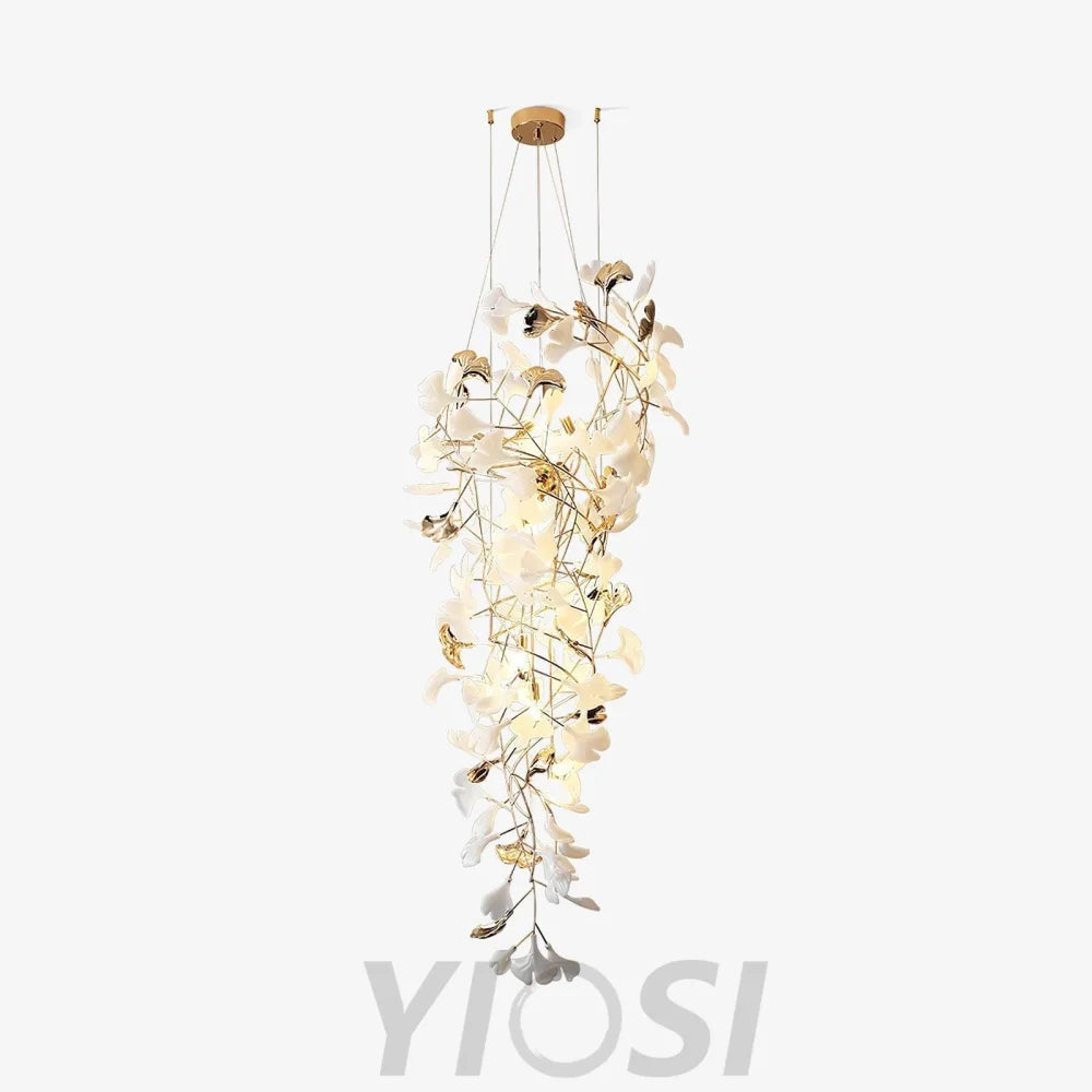 Gingko chandelier with Long Branch - Gingko, Gingko Chandelier-1-Yiosilamp
