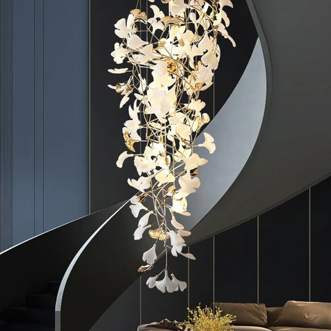 Gingko chandelier with Long Branch - Gingko, Gingko Chandelier-1-Yiosilamp