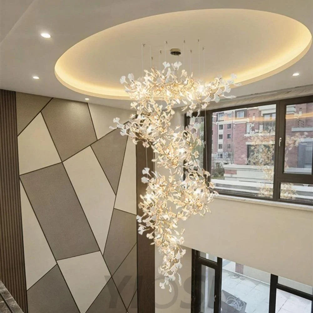 Gingko Combination Type Chandelier - Gingko, Gingko Chandelier-1-Yiosilamp