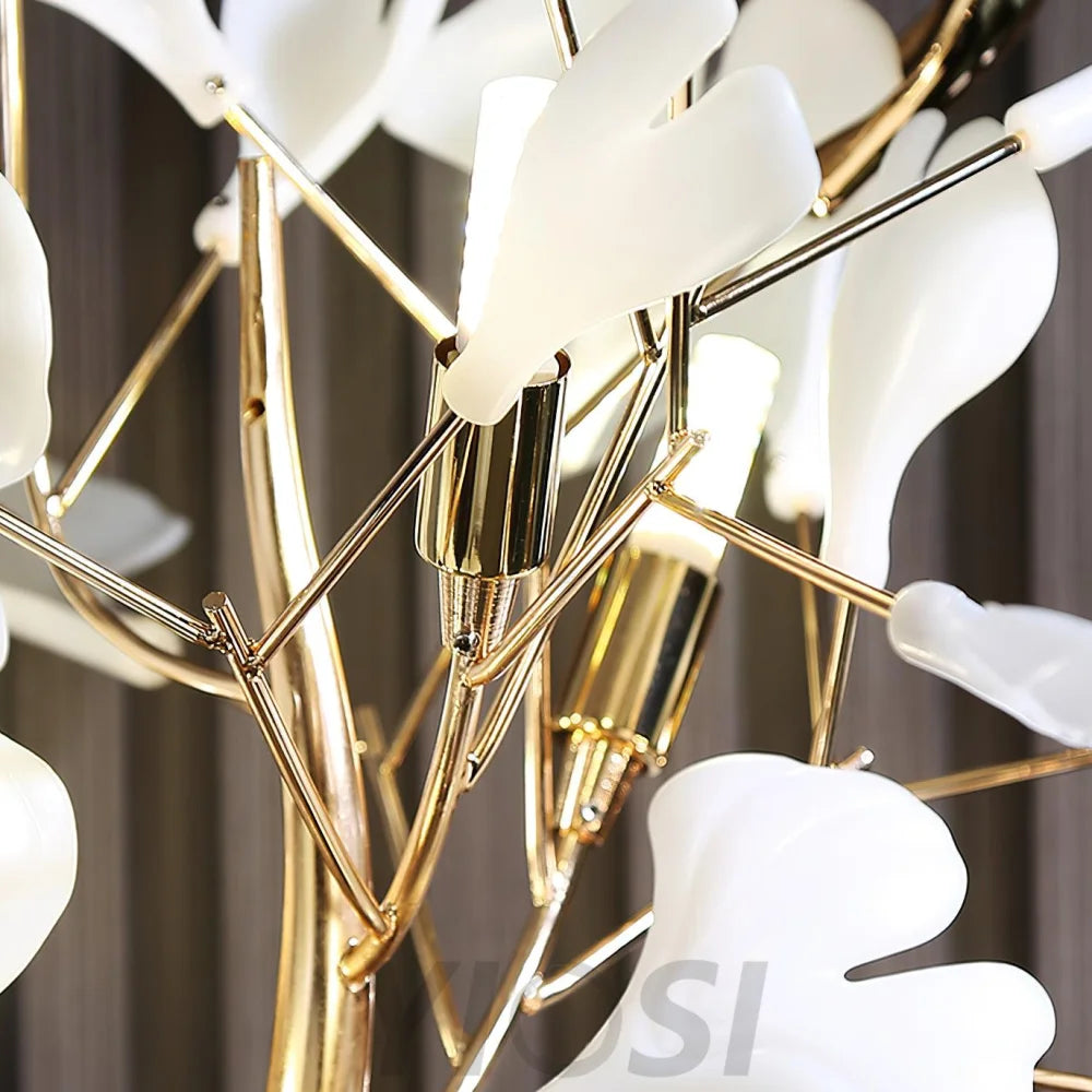 Gingko Leaves Floor Lamp - Gingko, Gingko Chandelier-1-Yiosilamp