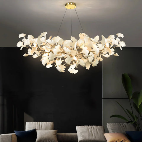 Gingko Linear Living Room Modern Chandelier Branch