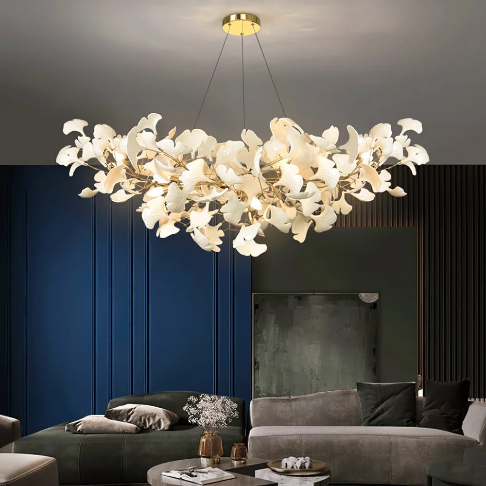 Gingko Linear Living Room Modern Chandelier Branch