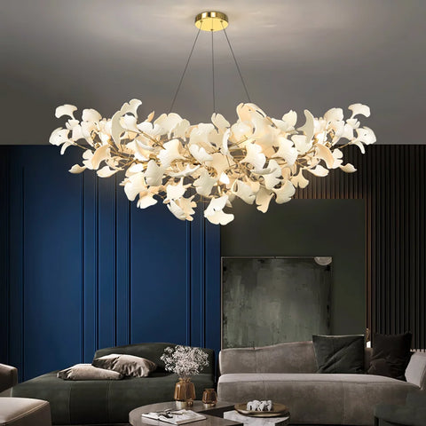 Gingko Linear Living Room Modern Chandelier Branch