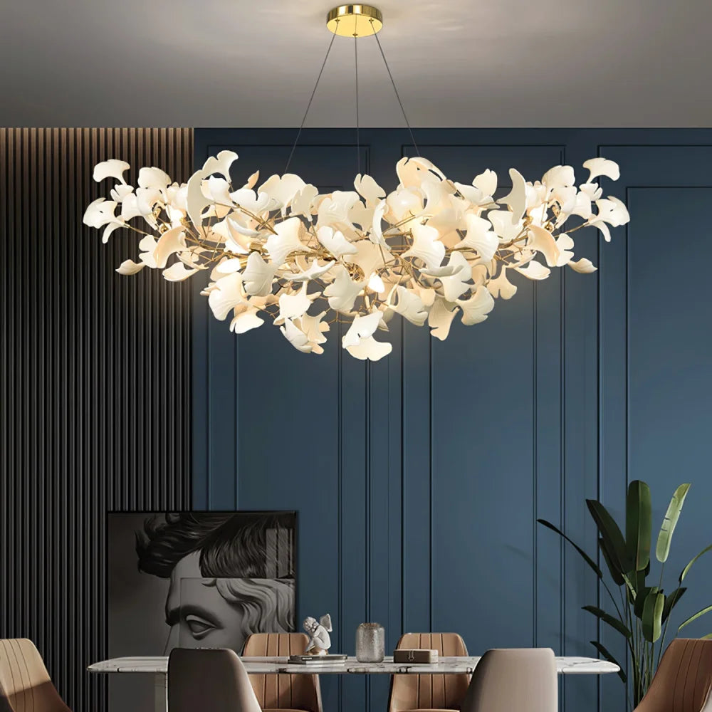 Gingko Linear Living Room Modern Chandelier Branch