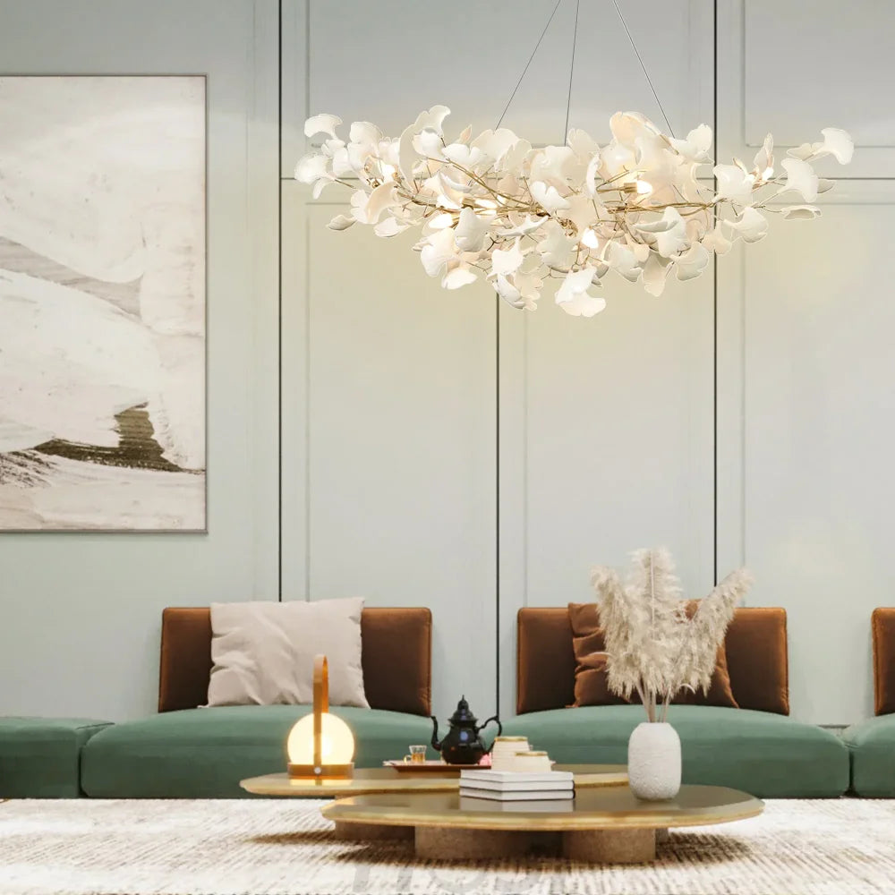 Gingko Linear Living Room Modern Chandelier Branch