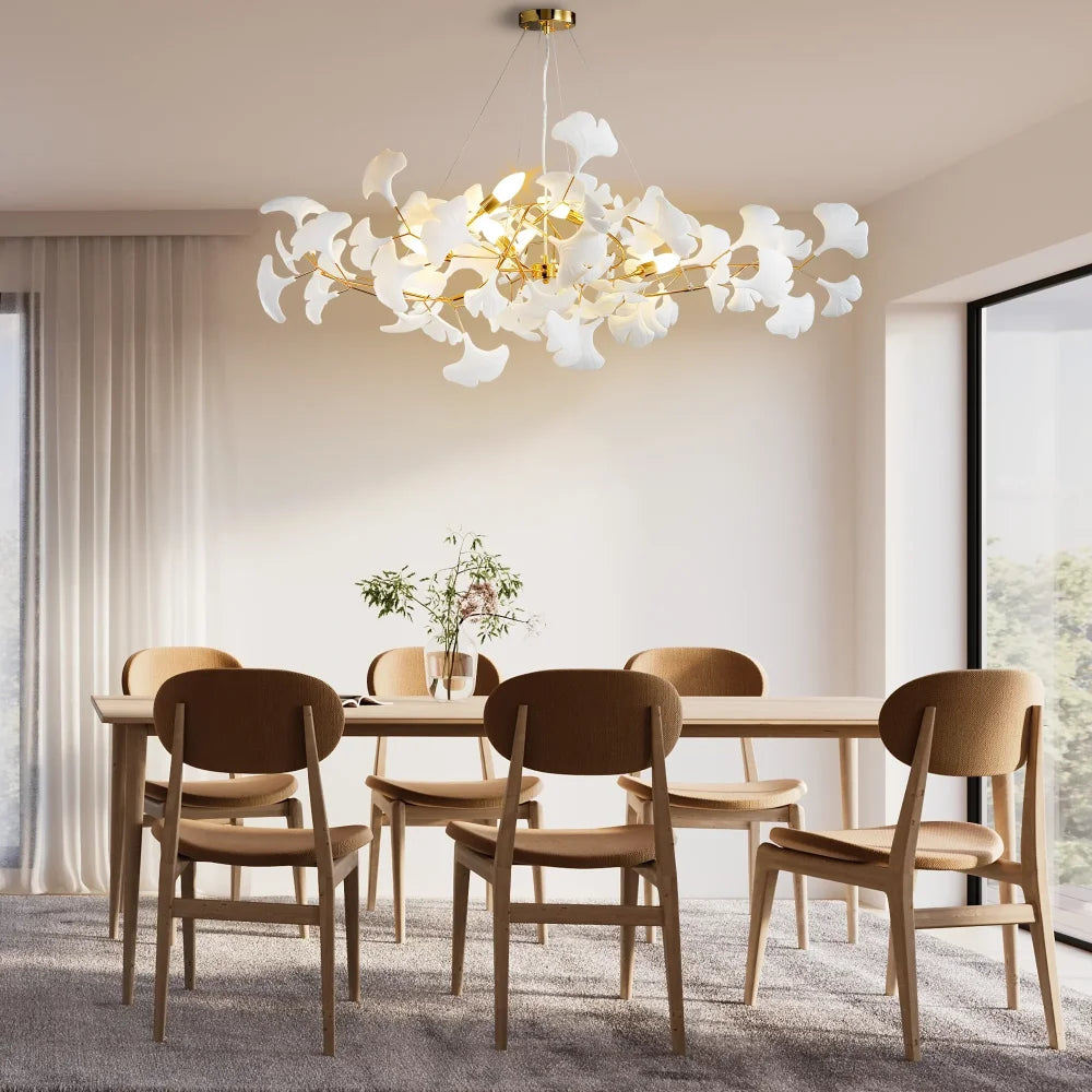 Gingko Linear Living Room Modern Chandelier Branch