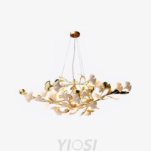 Gingko Living Room Chandelier Gold Branch