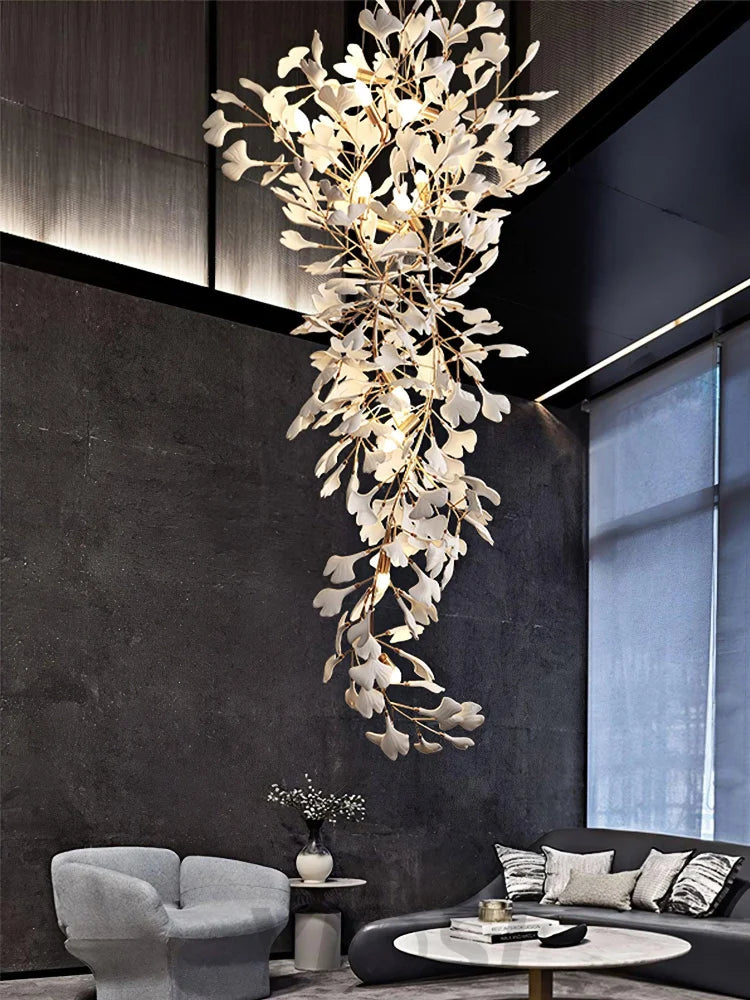 Gingko Long Branch Type Chandelier - Gingko, Gingko Chandelier-1-Yiosilamp