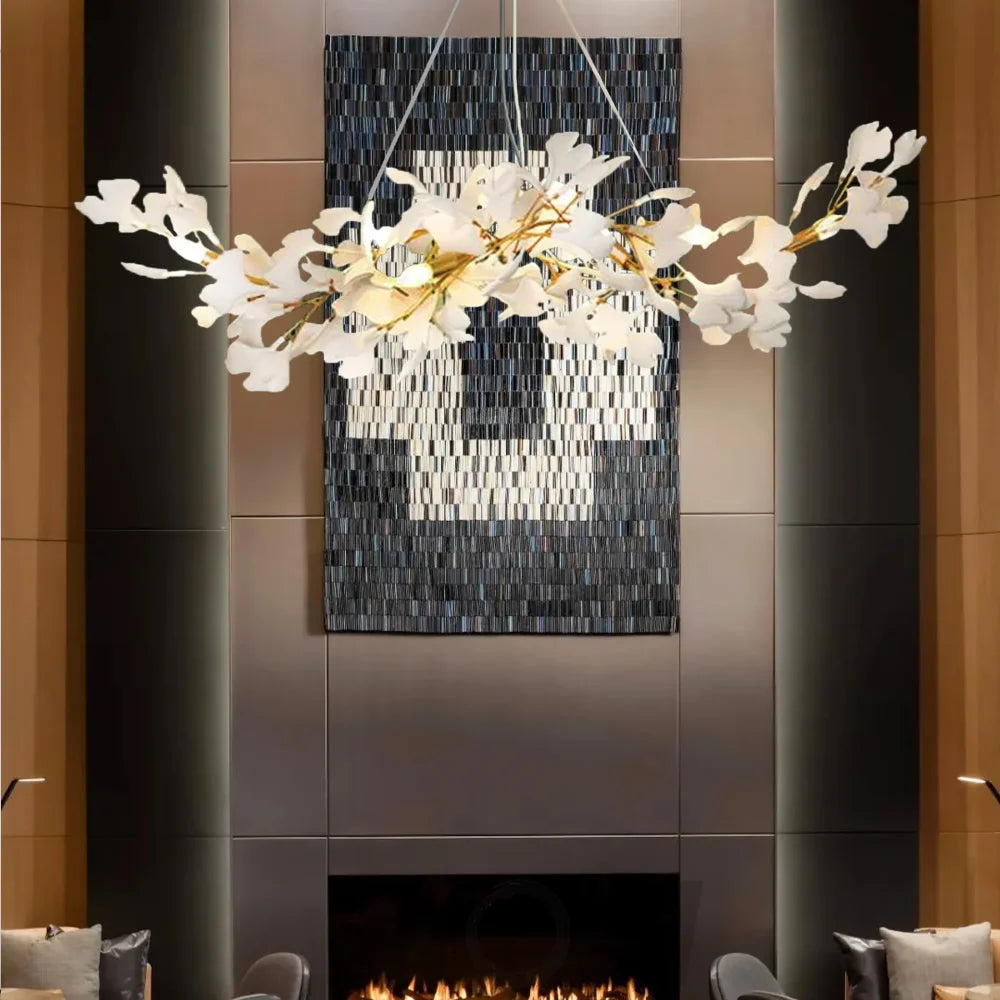 Gingko Luxury Chandelier Modern Design Style F Chandeliers For Dining Room Stairways Foyer Bedrooms