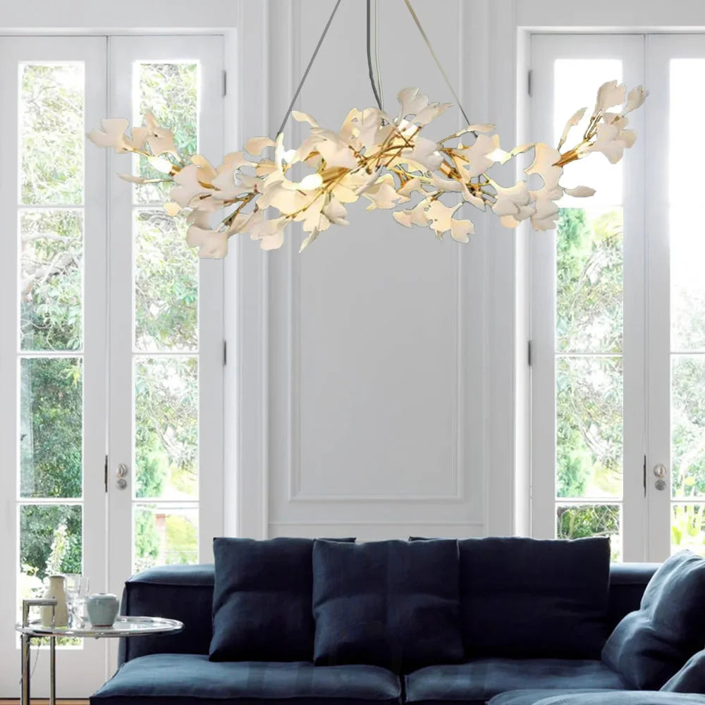 Gingko Luxury Chandelier Modern Design Style F Chandeliers For Dining Room Stairways Foyer Bedrooms