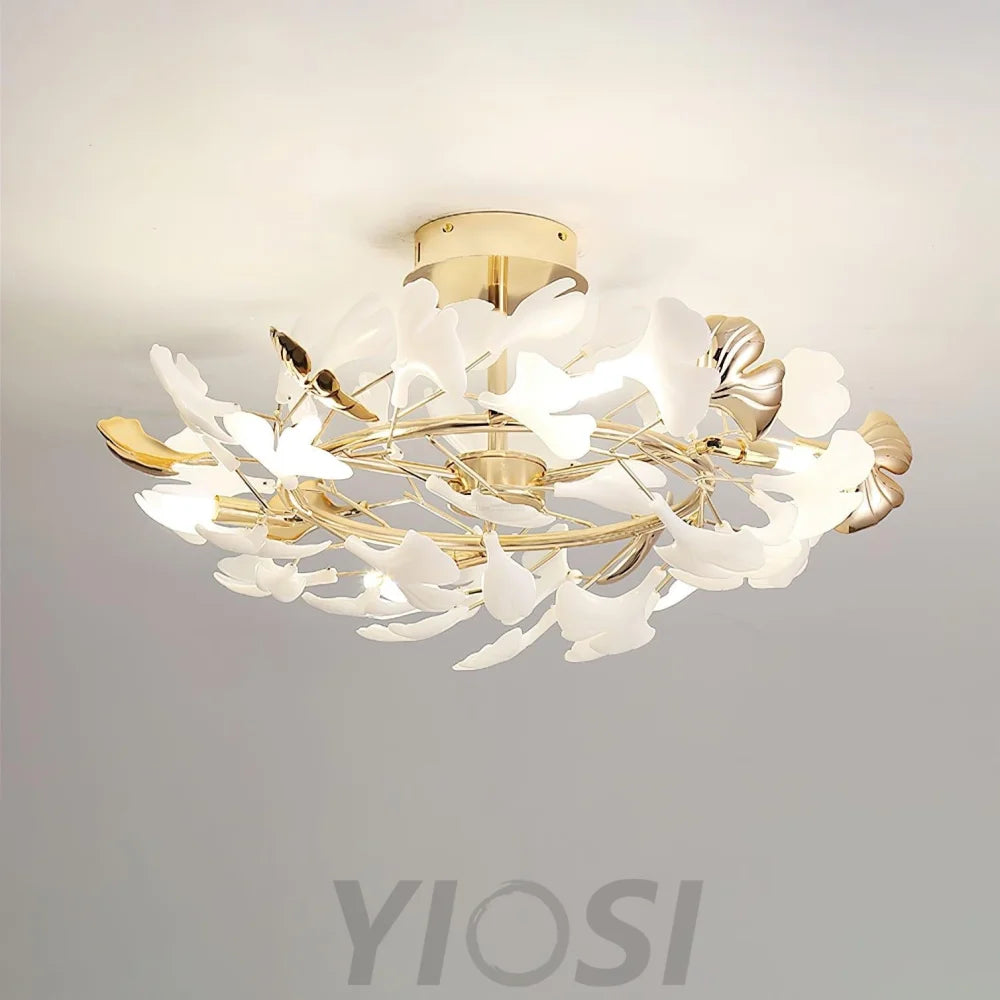 Gingko Rotating Style Ceiling Lamp - Gingko, Gingko Chandelier, Semi Flush Mounts-1-Yiosilamp