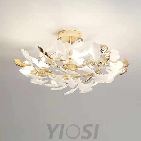 Gingko Rotating Style Ceiling Lamp - Gingko, Gingko Chandelier, Semi Flush Mounts-1-Yiosilamp